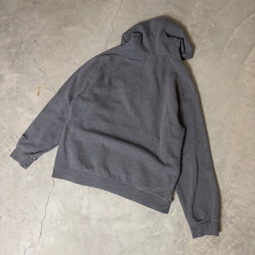 Vintage Nike Hoodie Mens Large Grey Y2K Silver Tag Football Embroidered Logo - Picture 2 of 5